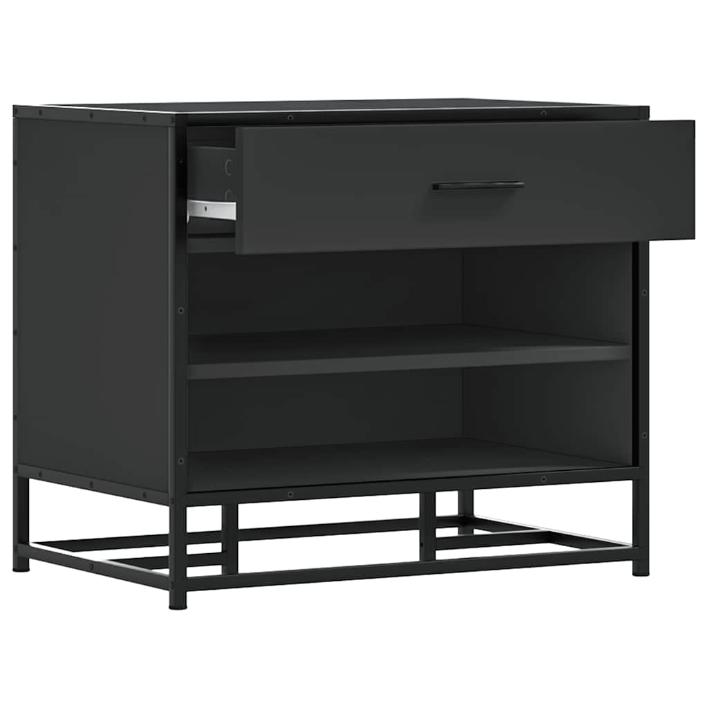 Banco para calçado sonoma 60x40x53,5 cm madeira metal cinzento