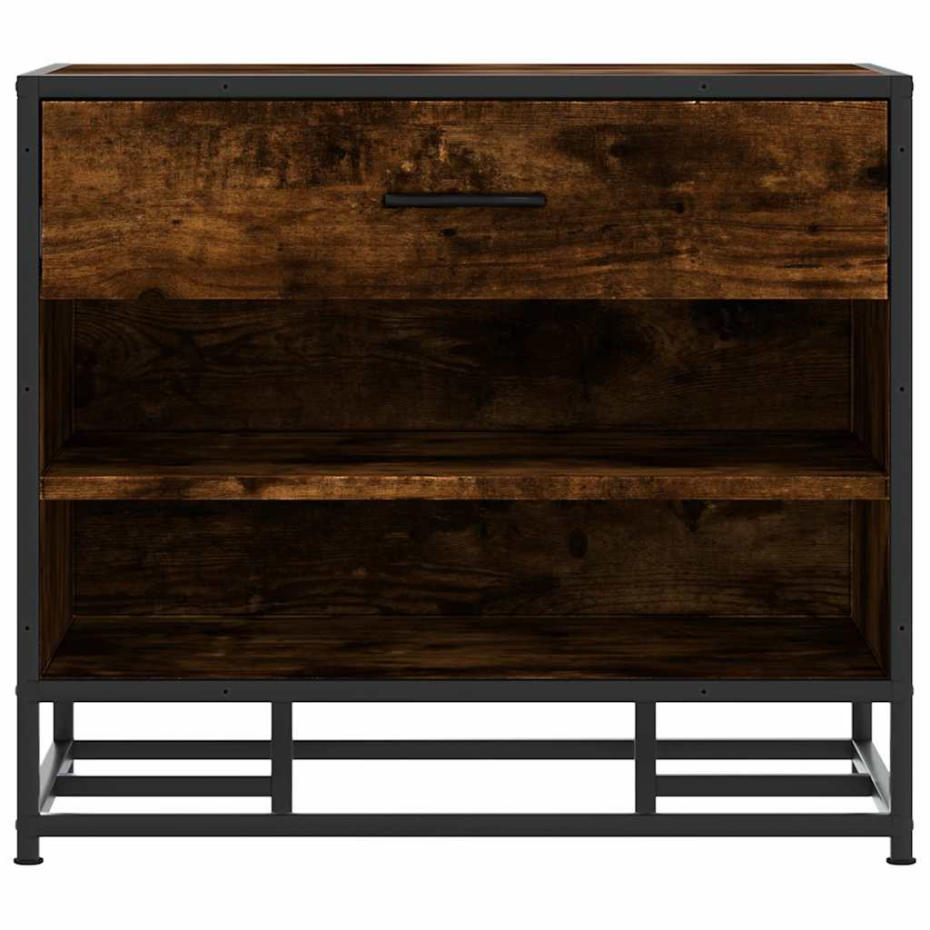 Banco para calçado sonoma 60x40x53,5 cm madeira metal cinzento