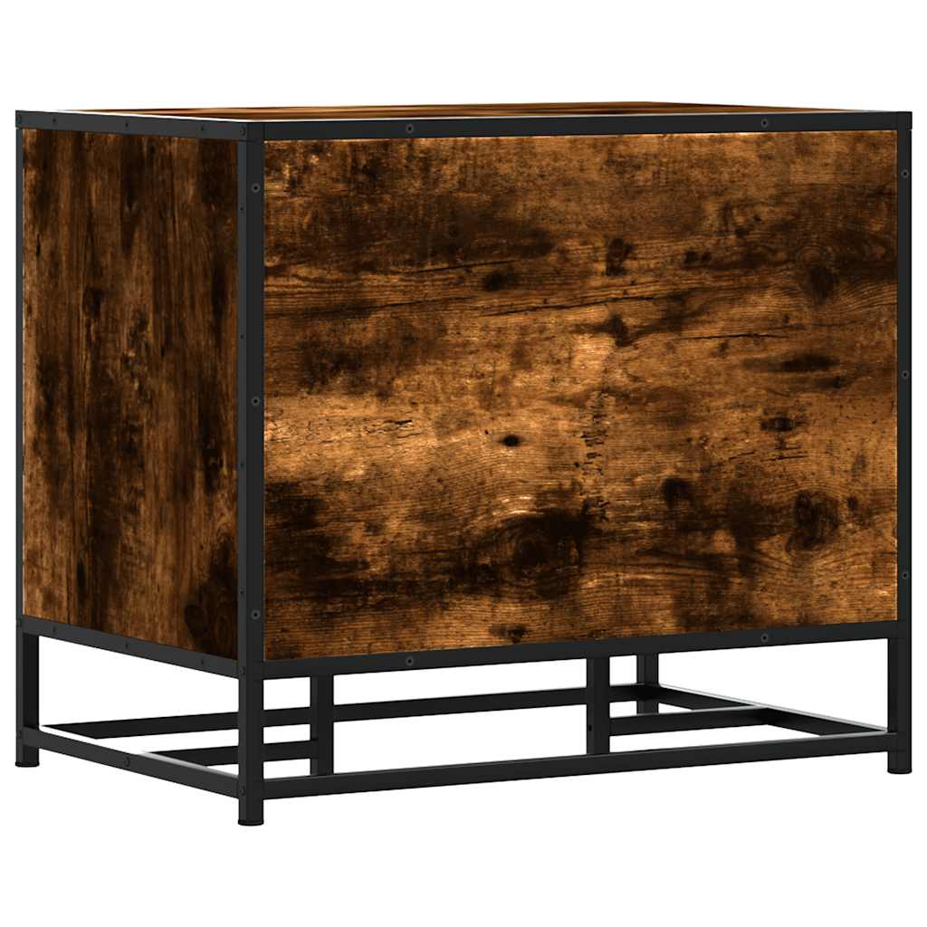 Banco para calçado sonoma 60x40x53,5 cm madeira metal cinzento