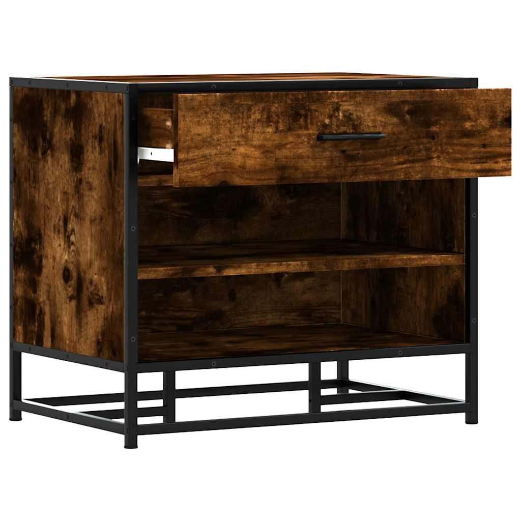 Banco para calçado sonoma 60x40x53,5 cm madeira metal cinzento