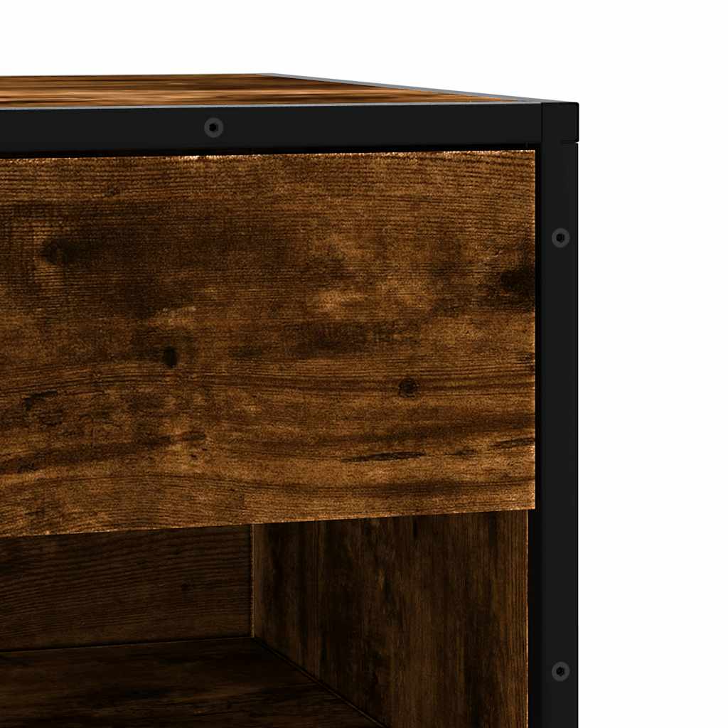 Banco para calçado sonoma 60x40x53,5 cm madeira metal cinzento