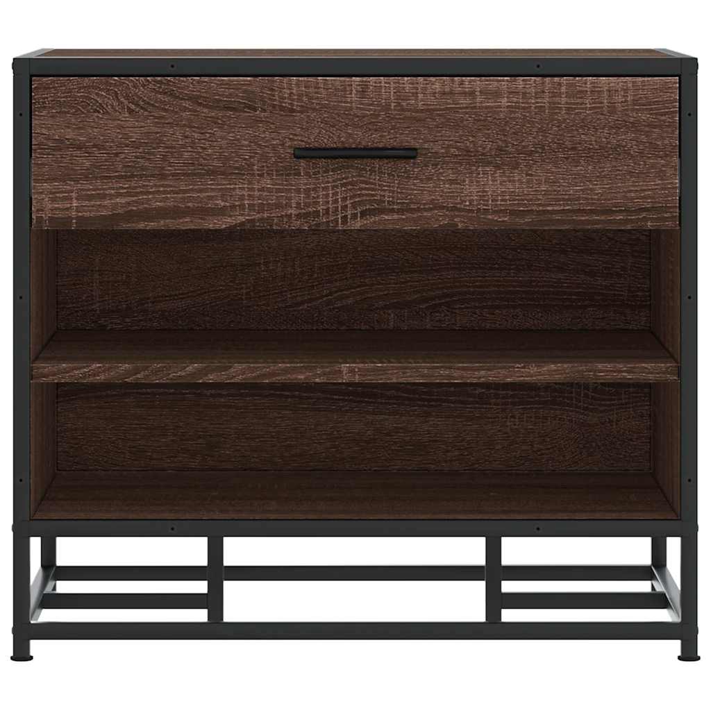 Banco para calçado sonoma 60x40x53,5 cm madeira metal cinzento