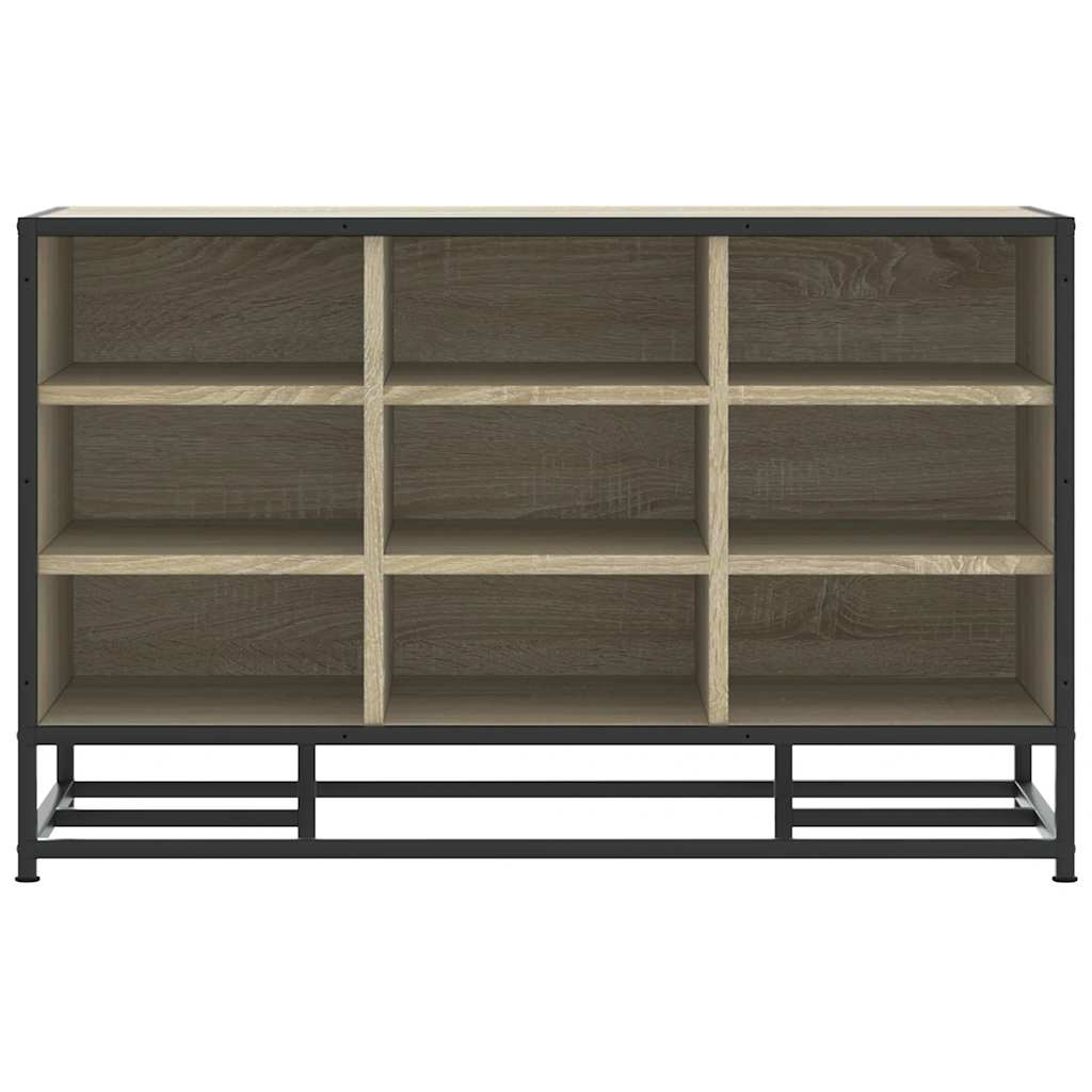 Banco para calçado sonoma 60x40x53,5 cm madeira metal cinzento