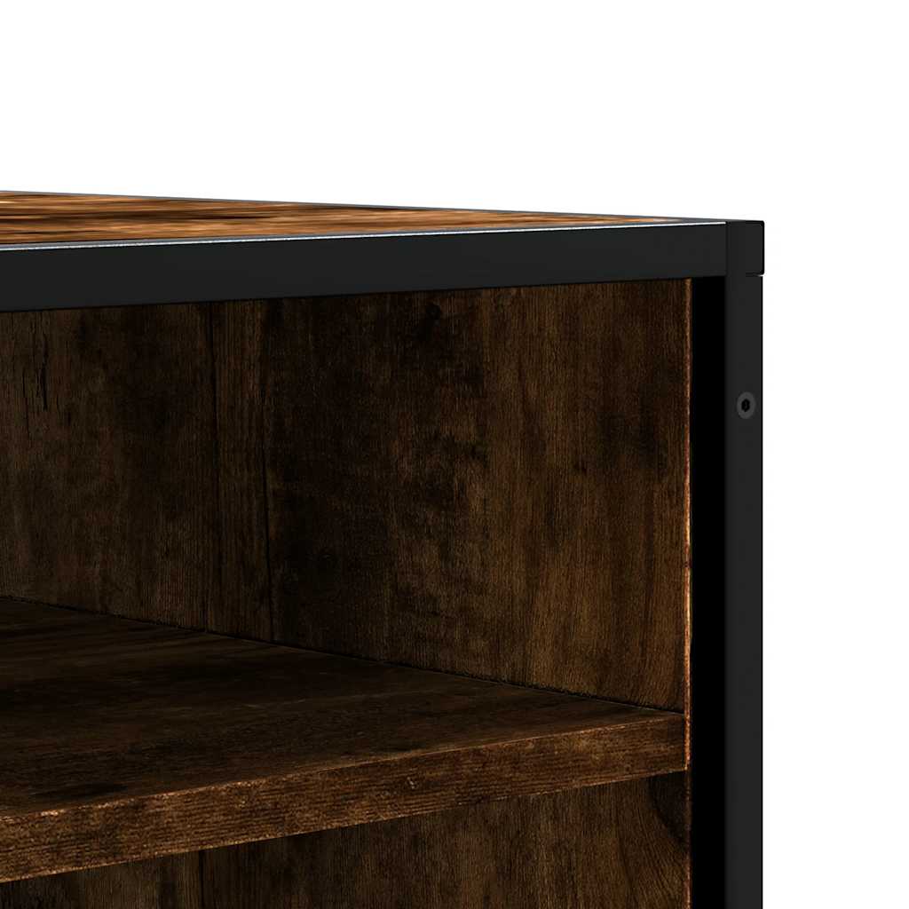 Banco para calçado sonoma 60x40x53,5 cm madeira metal cinzento