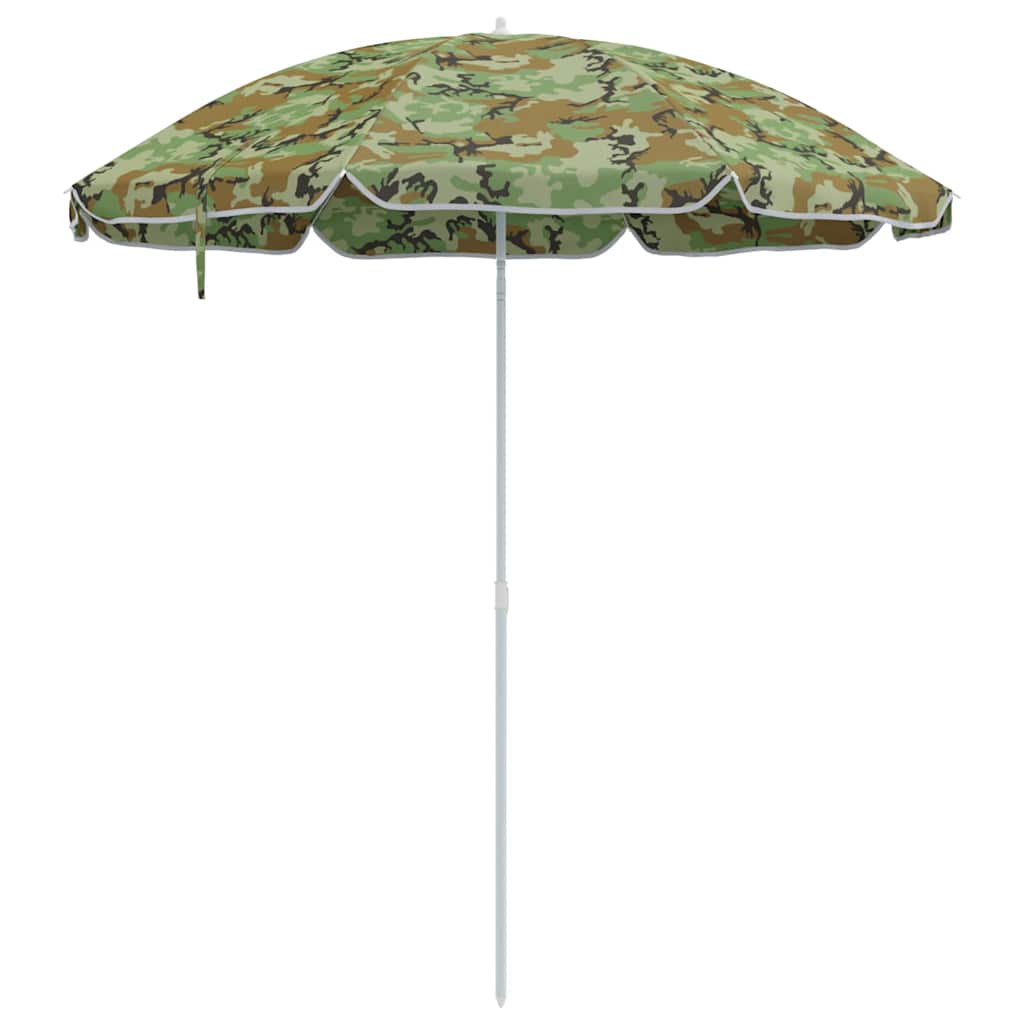 Parasol de Praia Camuflagem 161 x 193 cm Poliéster