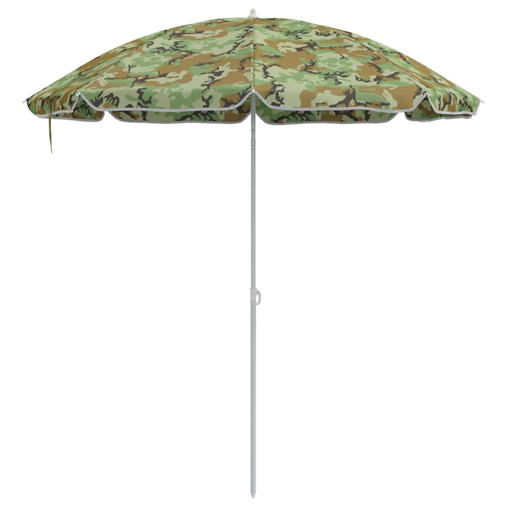 Parasol de Praia Camuflagem 161 x 193 cm Poliéster