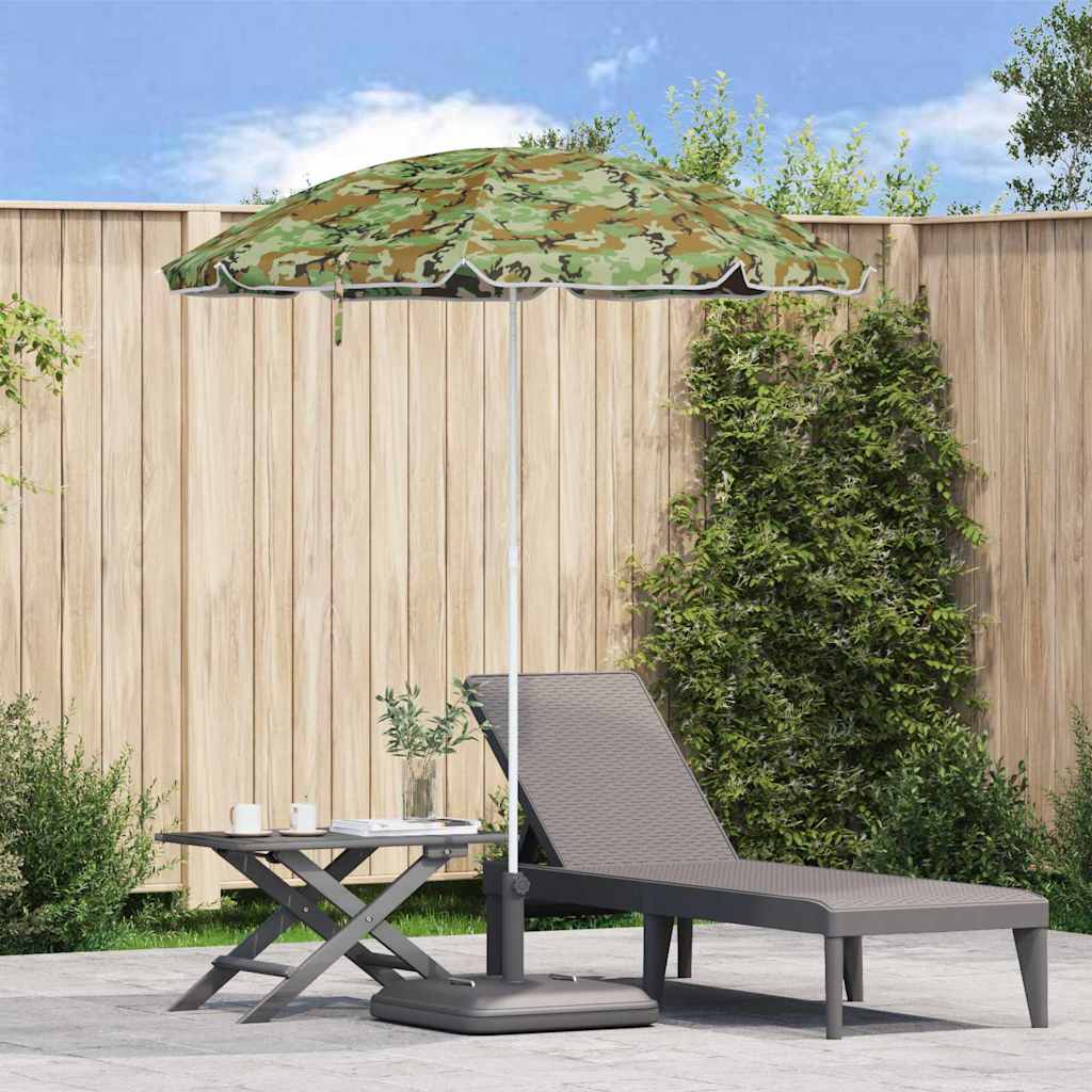 Parasol de Praia Verde 206 x 206 x 212 cm Poliéster e Metal