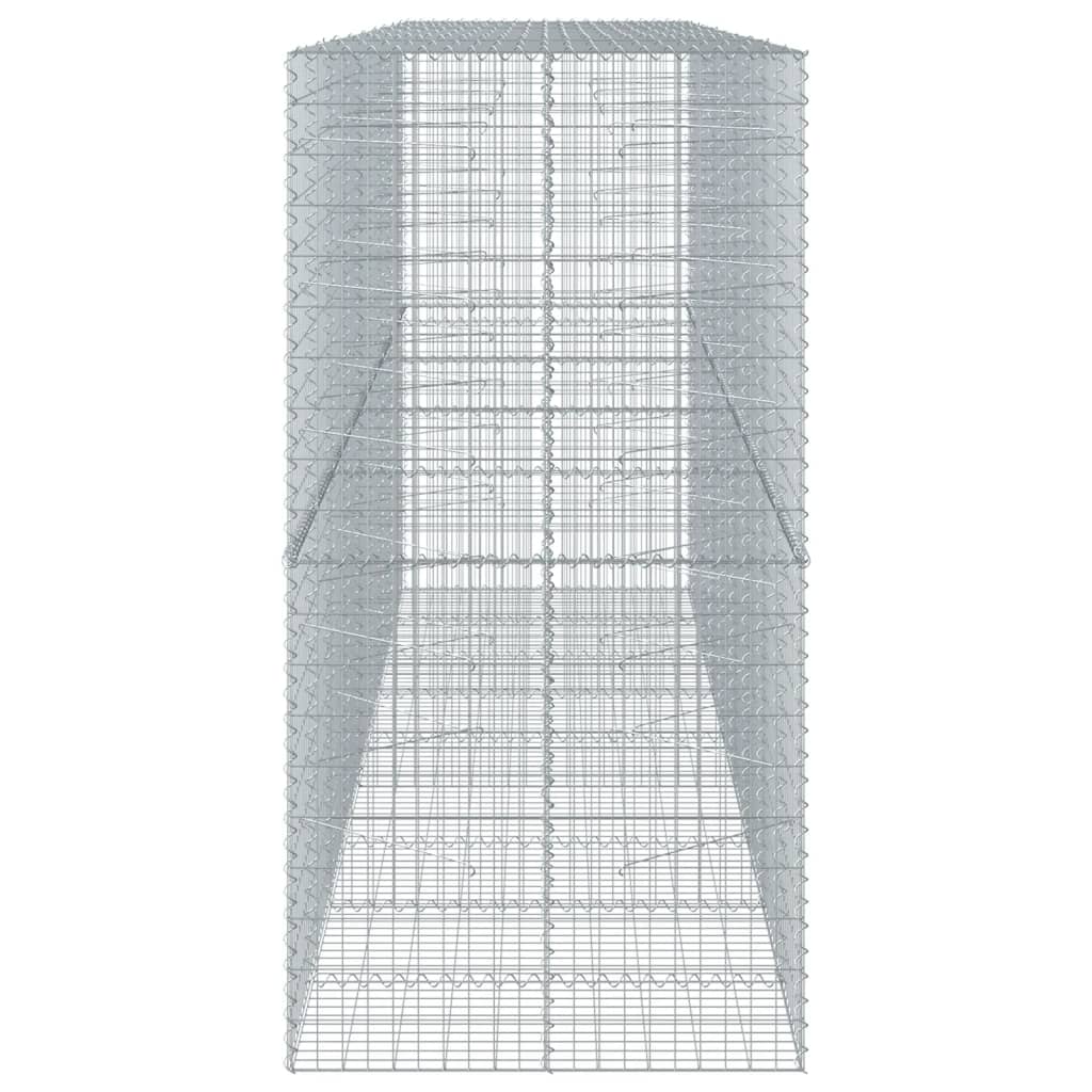 Cesto gabião com cobertura 450x100x200 cm ferro galvanizado