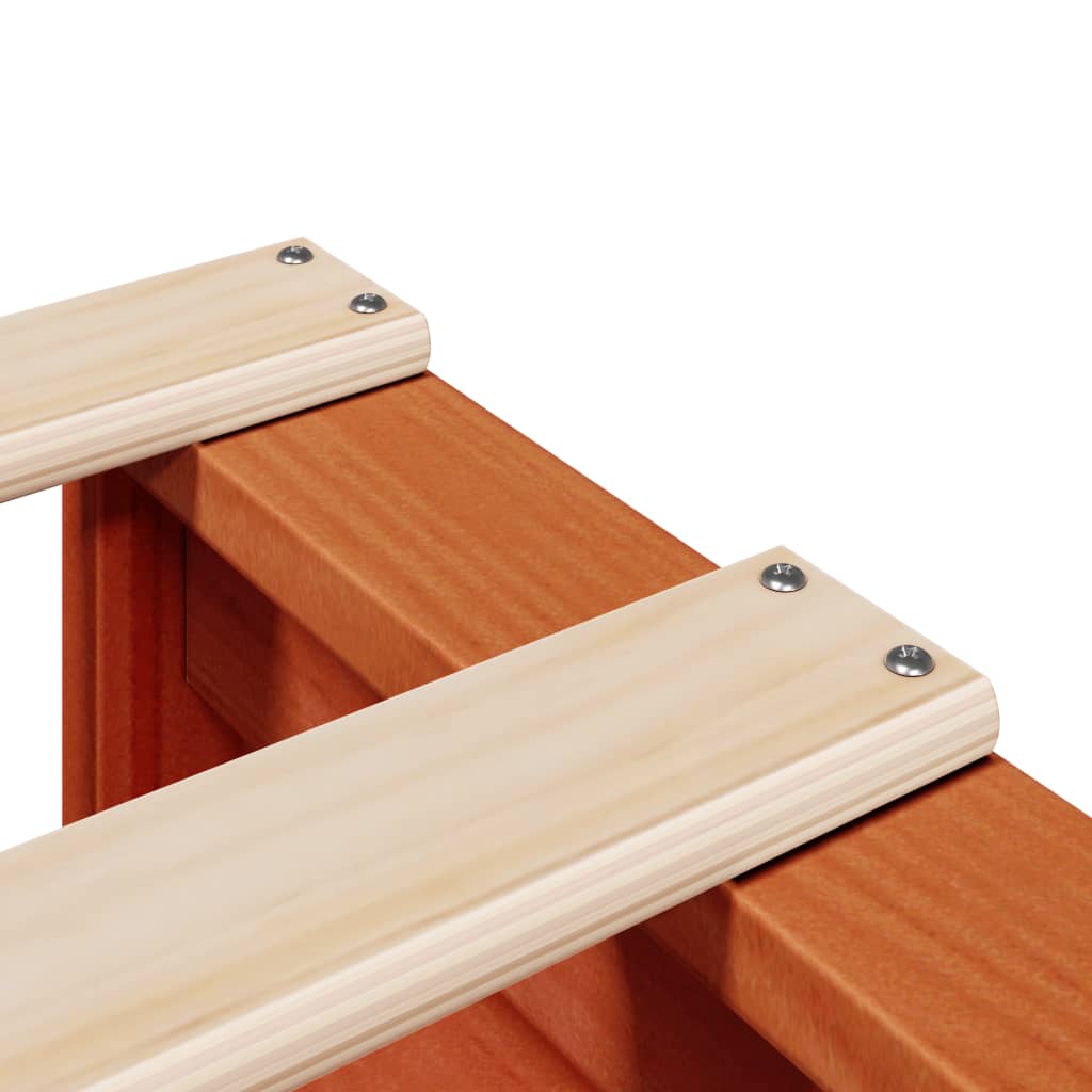 Cama sem colchão 150x200 cm madeira de pinho maciça branco