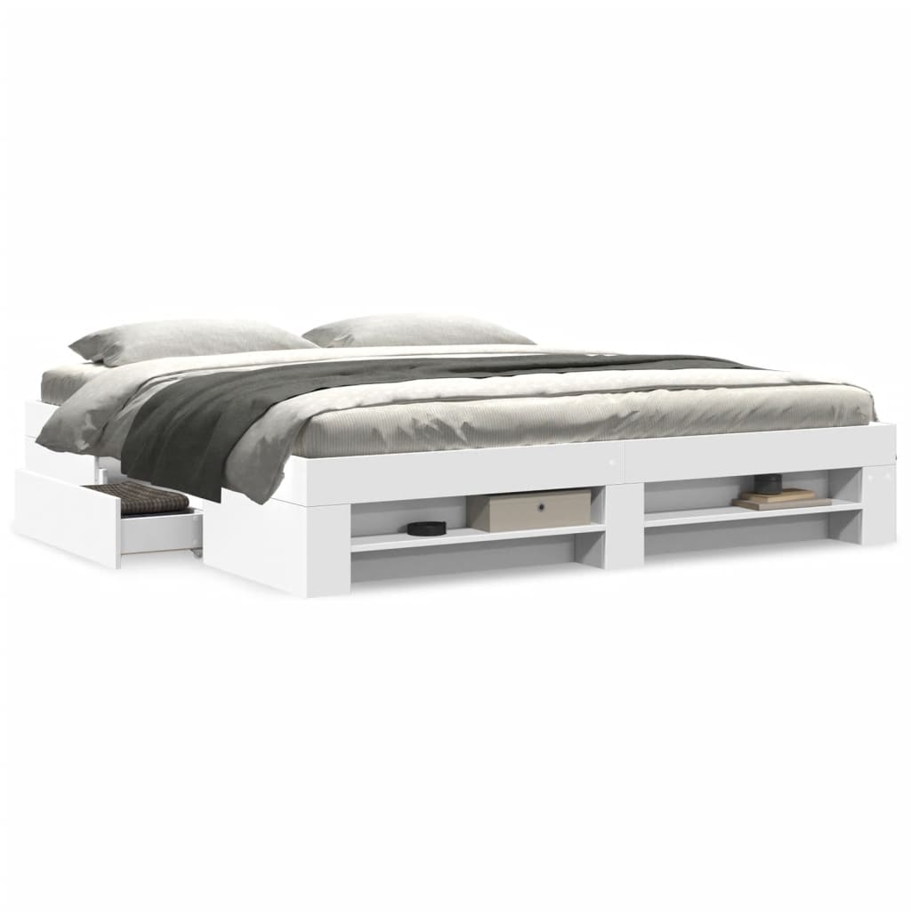 Estrutura de cama sem colchão 180x200 cm branco