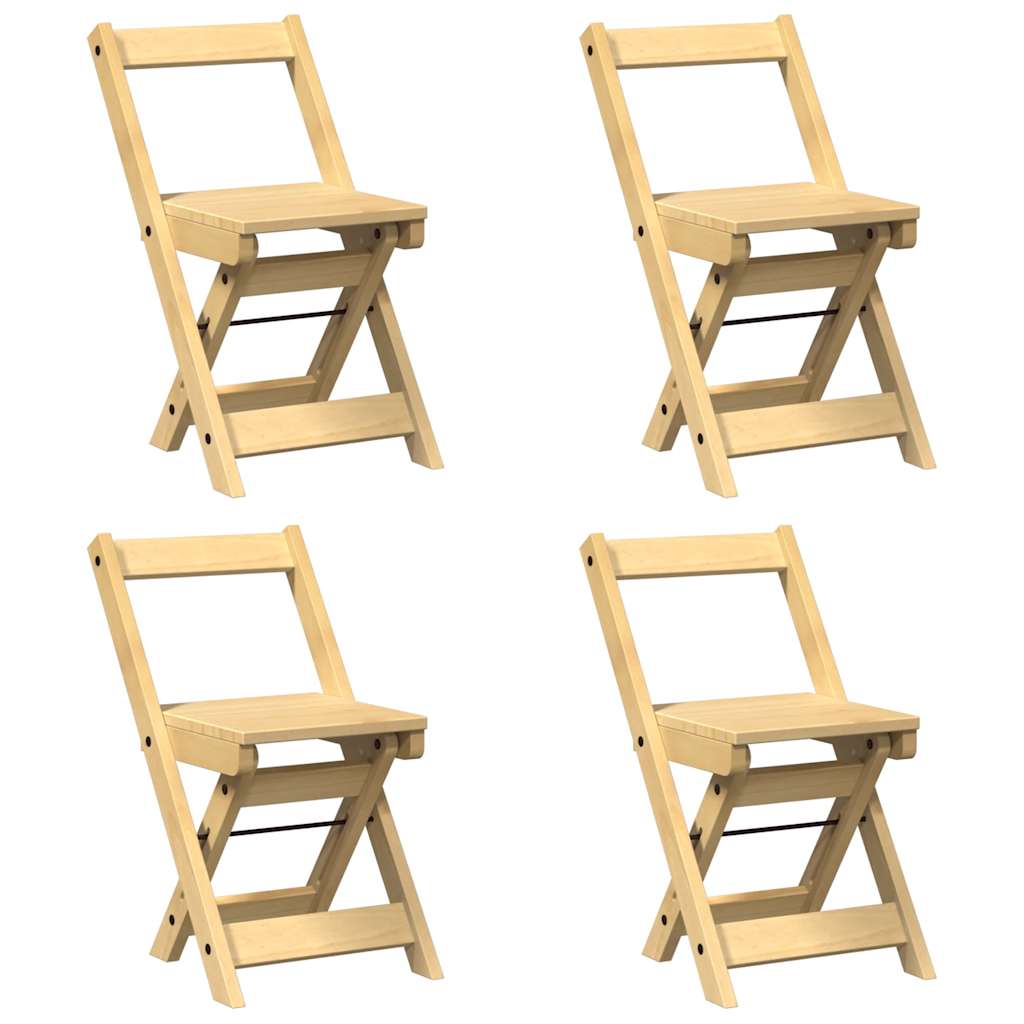 5 pcs conj. jantar dobrável Corona madeira pinho castanho-mel