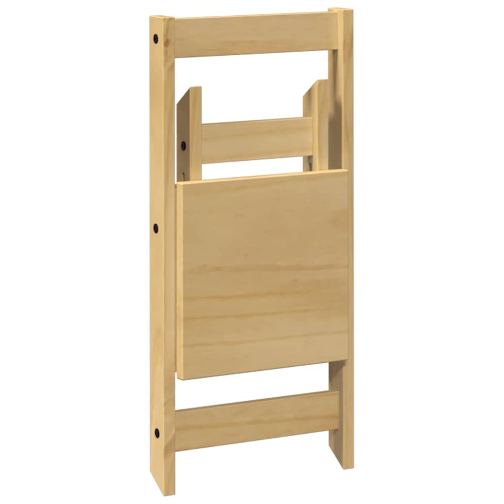 5 pcs conj. jantar dobrável Corona madeira pinho castanho-mel