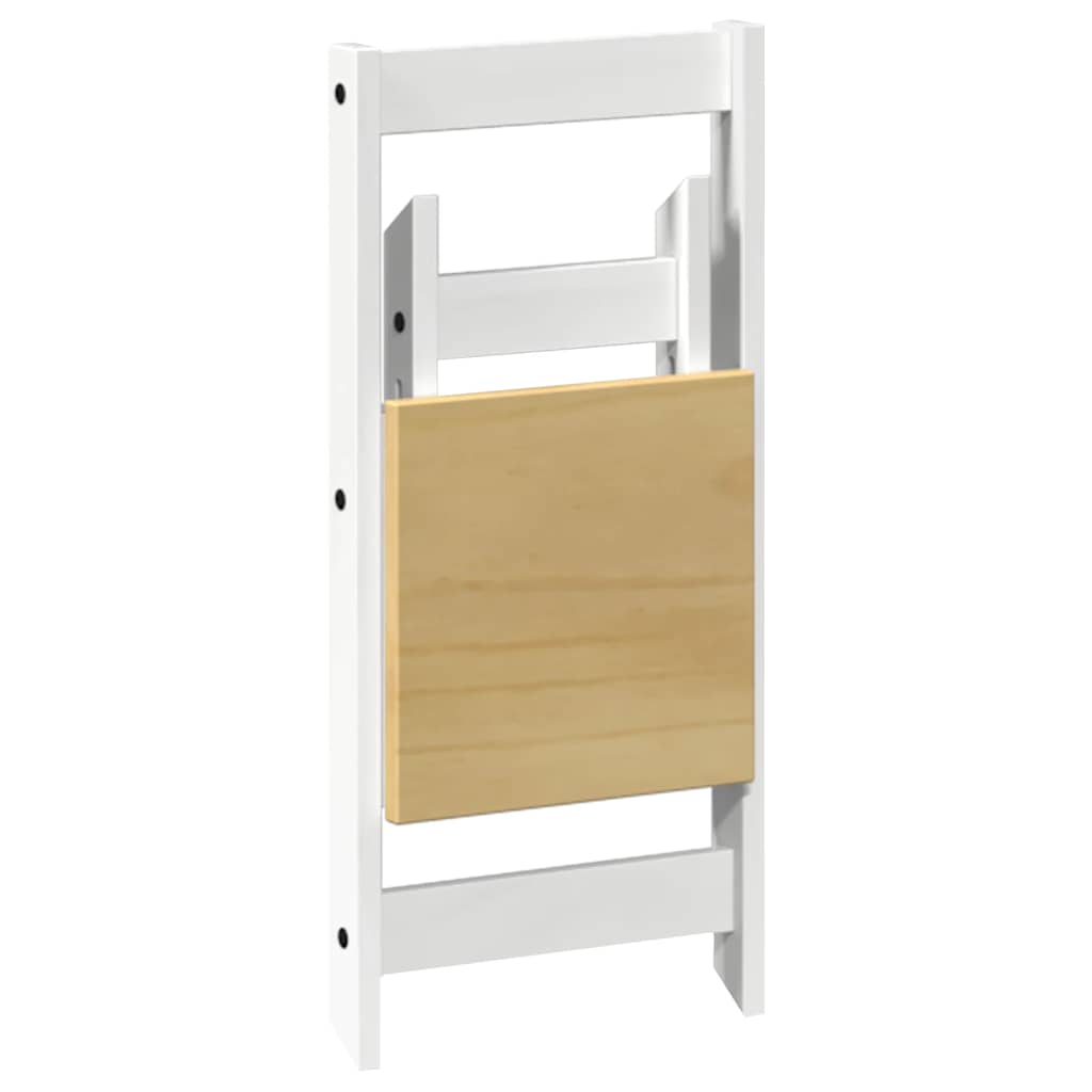 5 pcs conj. de jantar dobrável Corona madeira de pinho branco