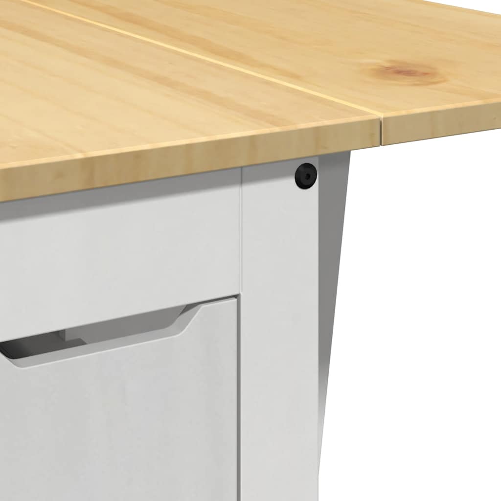 5 pcs conj. de jantar dobrável Corona madeira de pinho branco