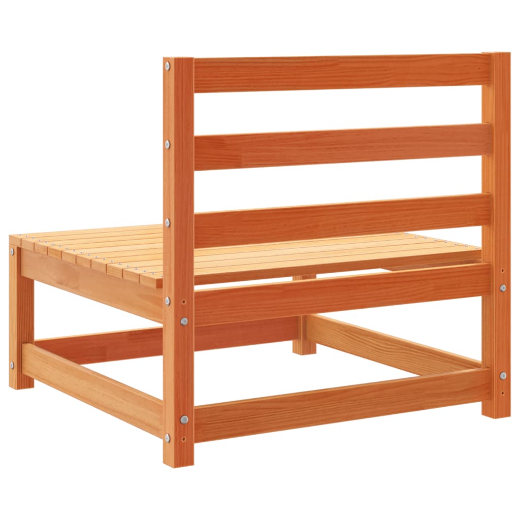 10 pcs conjunto sofás de jardim madeira de pinho castanho mel