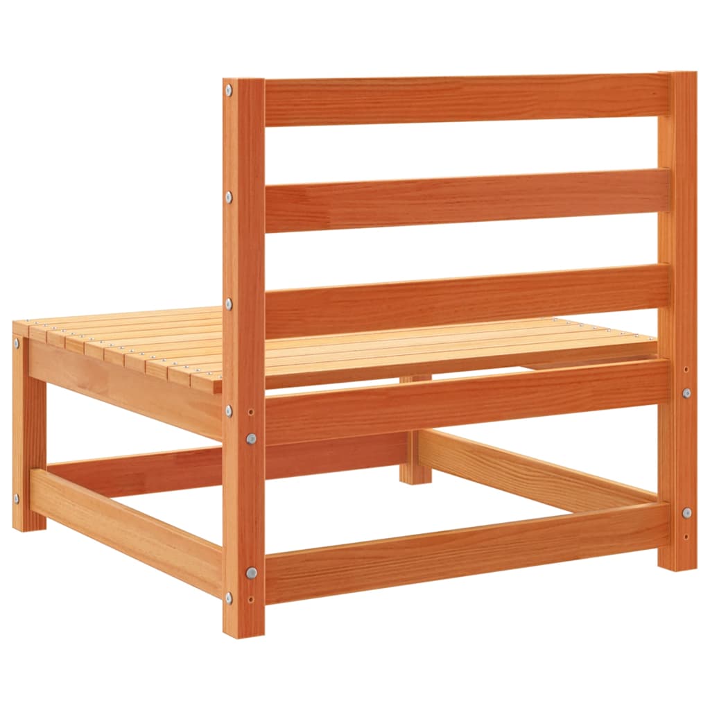 10 pcs conjunto sofás de jardim madeira de pinho castanho mel