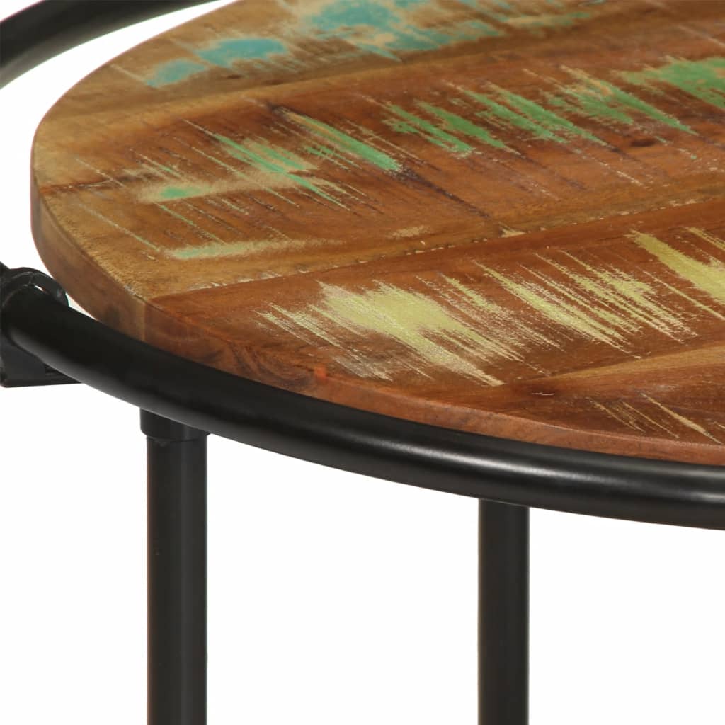 Mesa de centro 110x55x40 cm madeira recuperada maciça