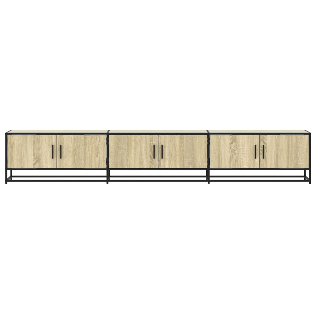 Móvel de TV 240x35x41 cm derivados de madeira carvalho sonoma