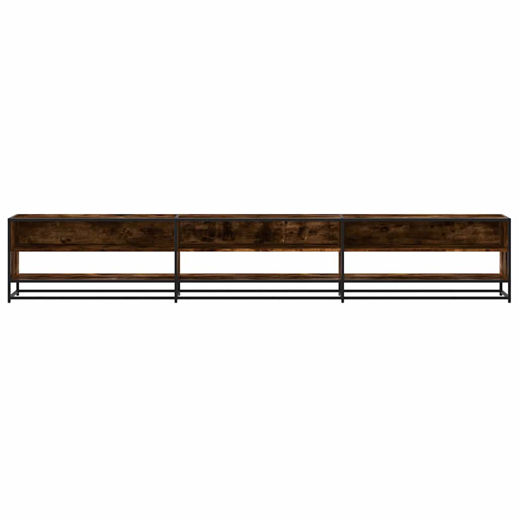 Móvel de TV 270x40x46 cm derivados de madeira carvalho fumado