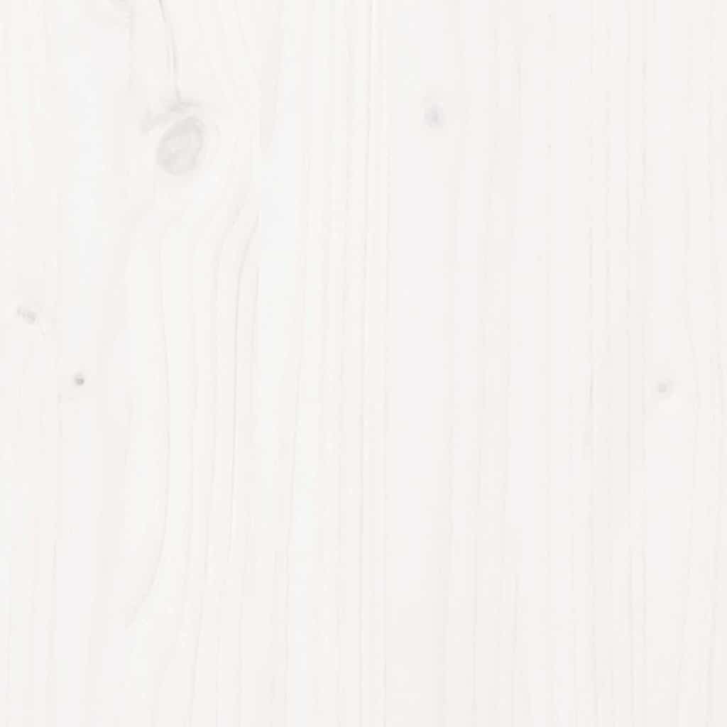 Cama sem colchão 75x190 cm madeira de pinho maciça branco