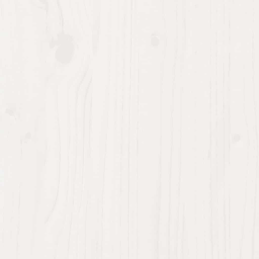 Estrutura de cama com gavetas 90x190 cm pinho maciço branco