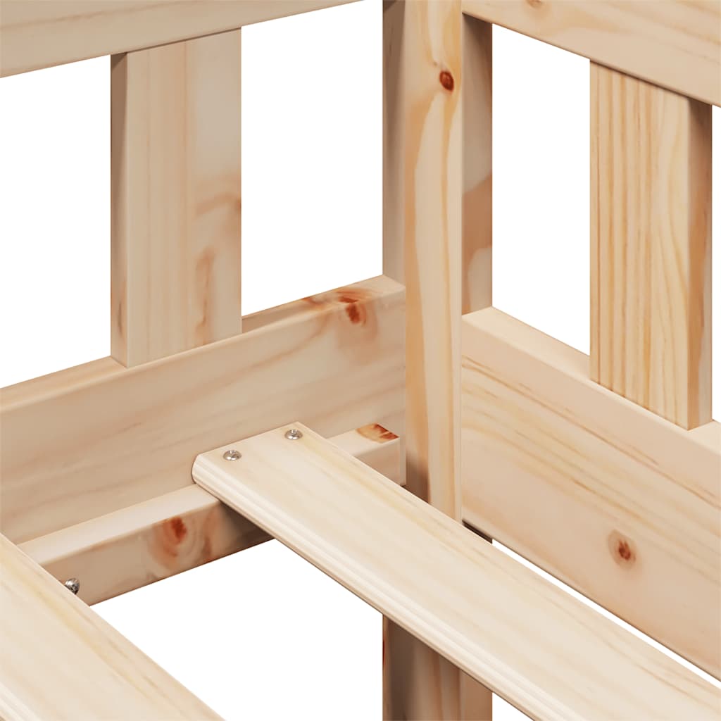 Sofá-cama com gavetas 80x200 cm madeira de pinho maciça