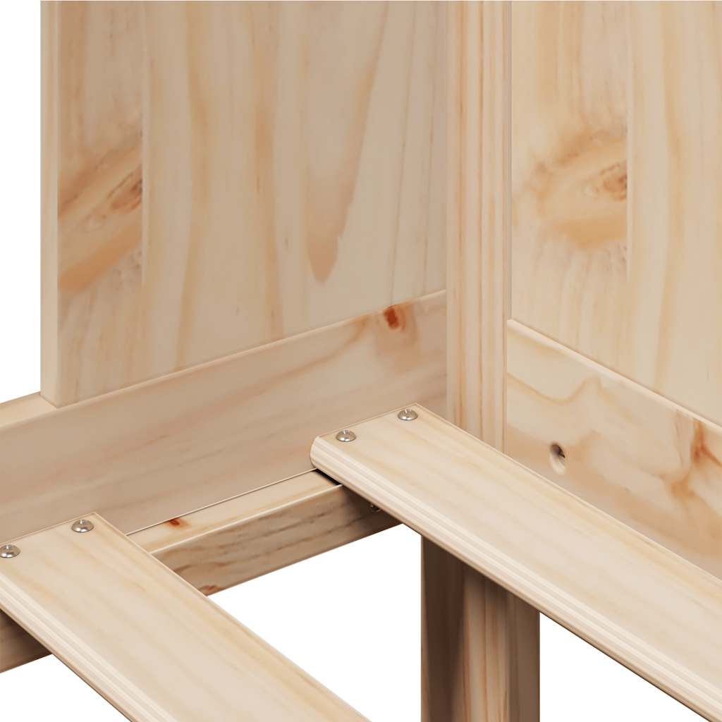 Sofá-cama com gavetas 80x200 cm madeira de pinho maciça