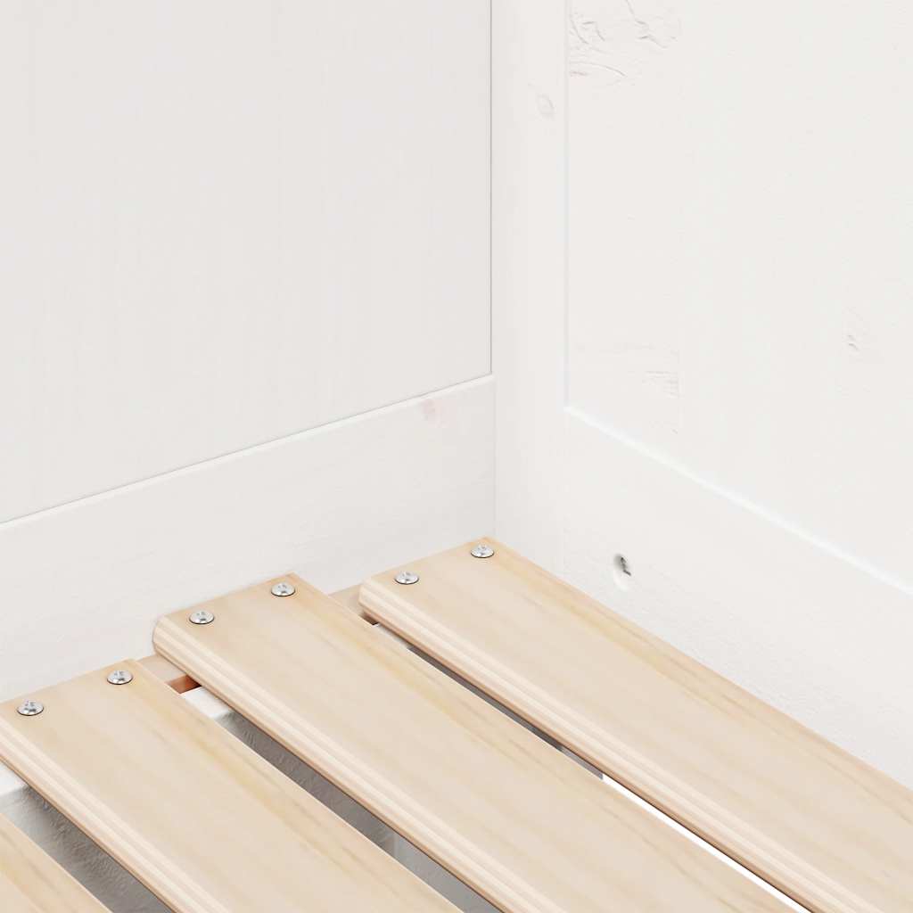 Sofá-cama com gavetão e gavetas sem colchão 90x200 cm branco