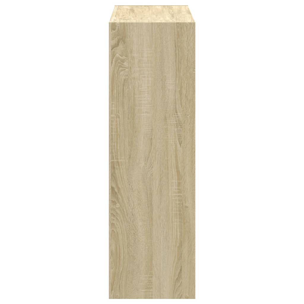 Estante 102x32x102 cm derivados de madeira cinzento sonoma