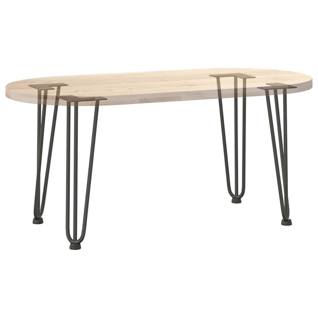 Pernas de grampo para mesa de centro 4 peças antracite 42 cm aço maciço
