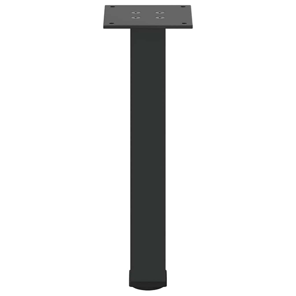 Pés para mesa de centro 4 peças, preto, 42-44 cm, aço