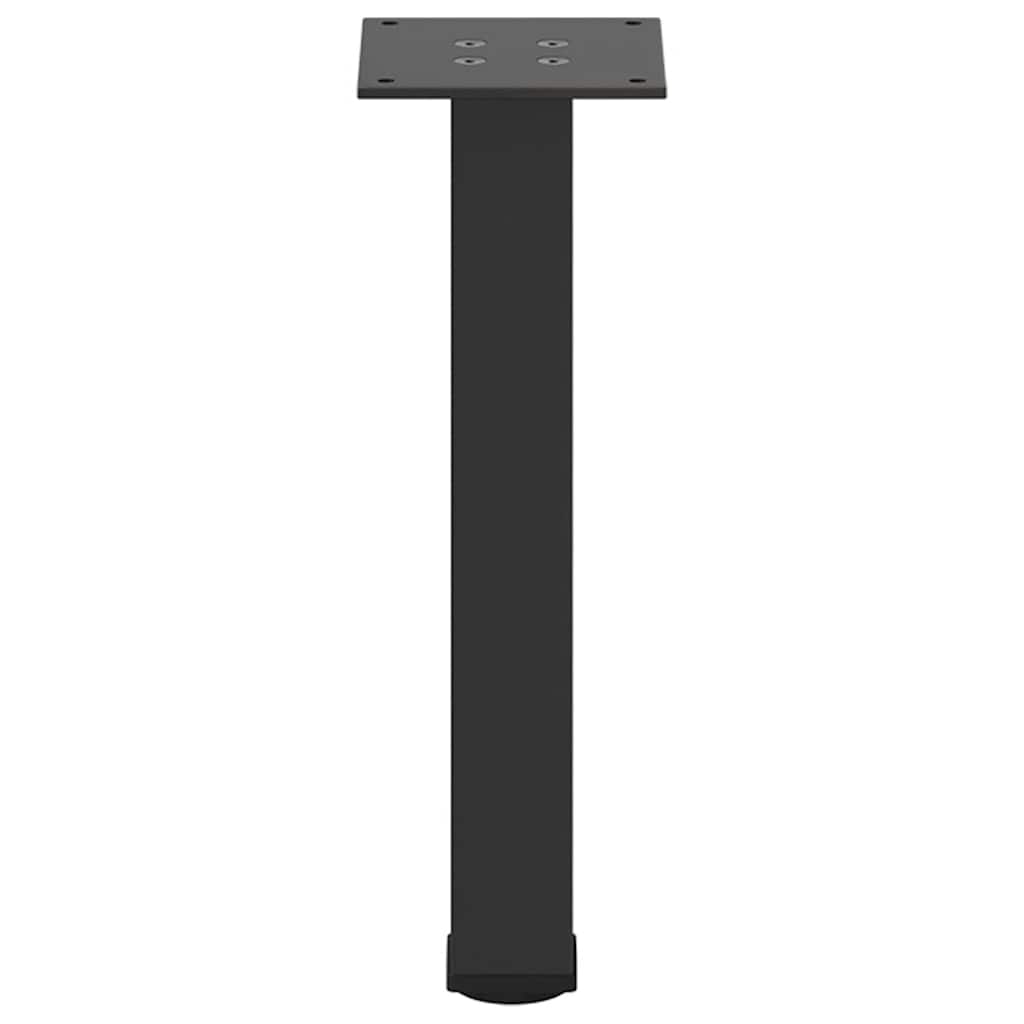 Pés para mesa de centro 4 peças, preto, 42-44 cm, aço