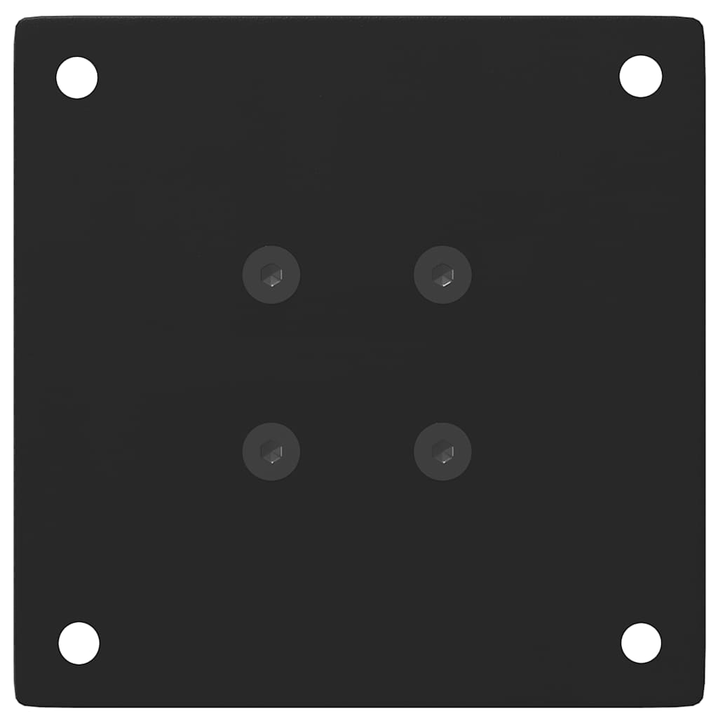 Pés para mesa de centro 4 peças, preto, 42-44 cm, aço