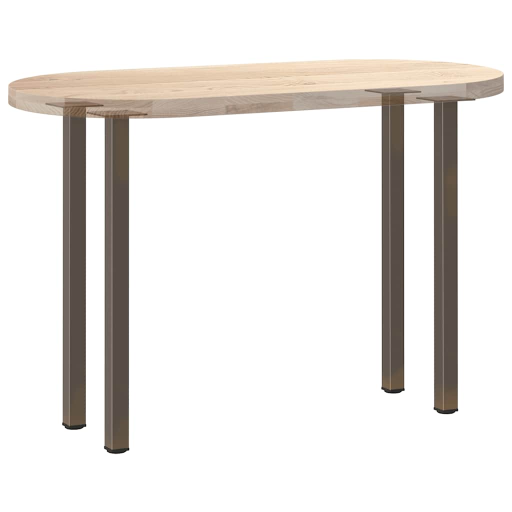 Pés de mesa de console 4 peças aço natural 72-74 cm aço
