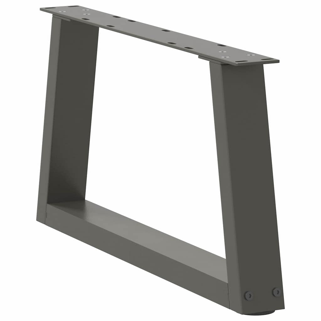 Pés para mesa de centro em V, 2 peças, antracite, 60x(30-31,3) cm, aço