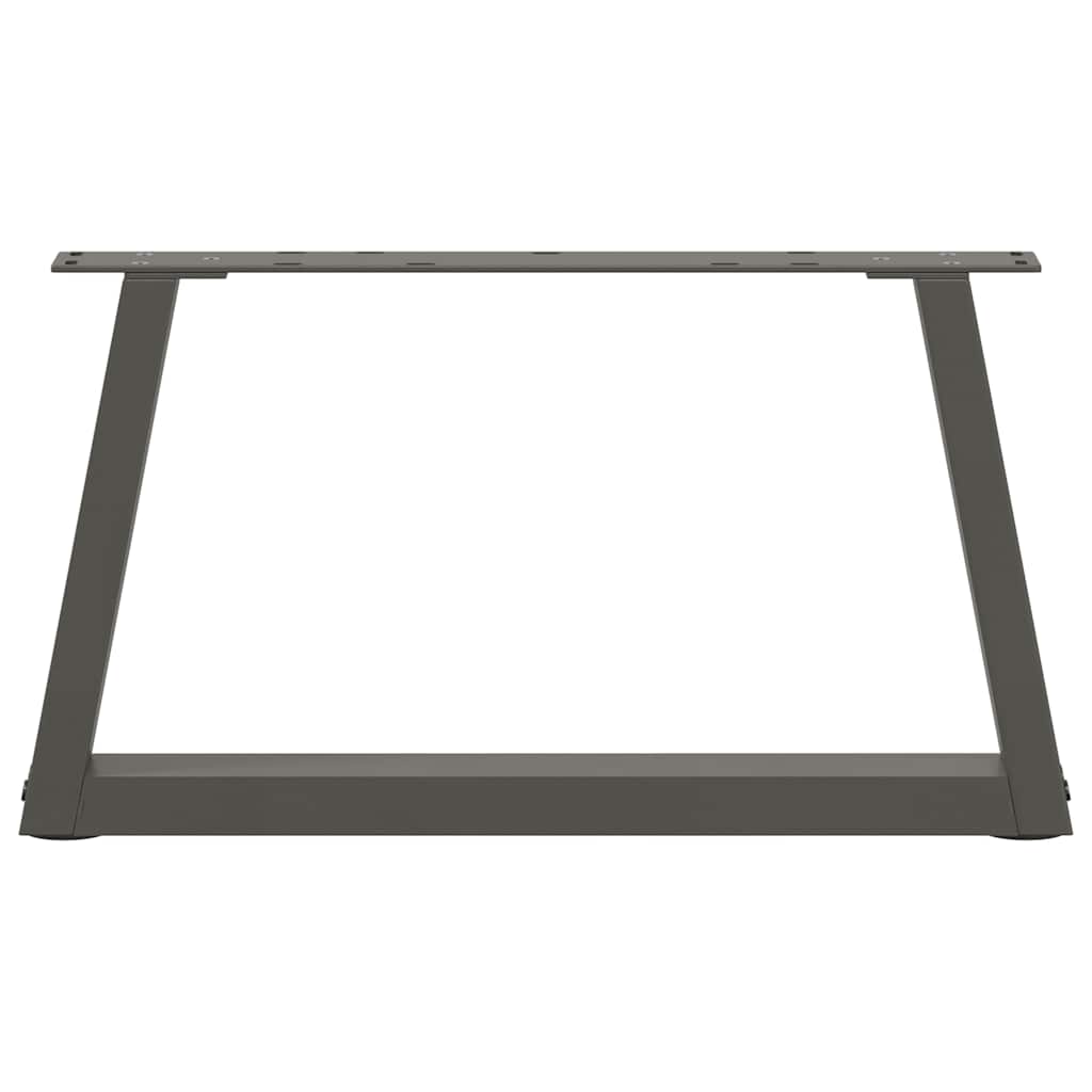 Pés para mesa de centro em V, 2 peças, antracite, 60x(30-31,3) cm, aço