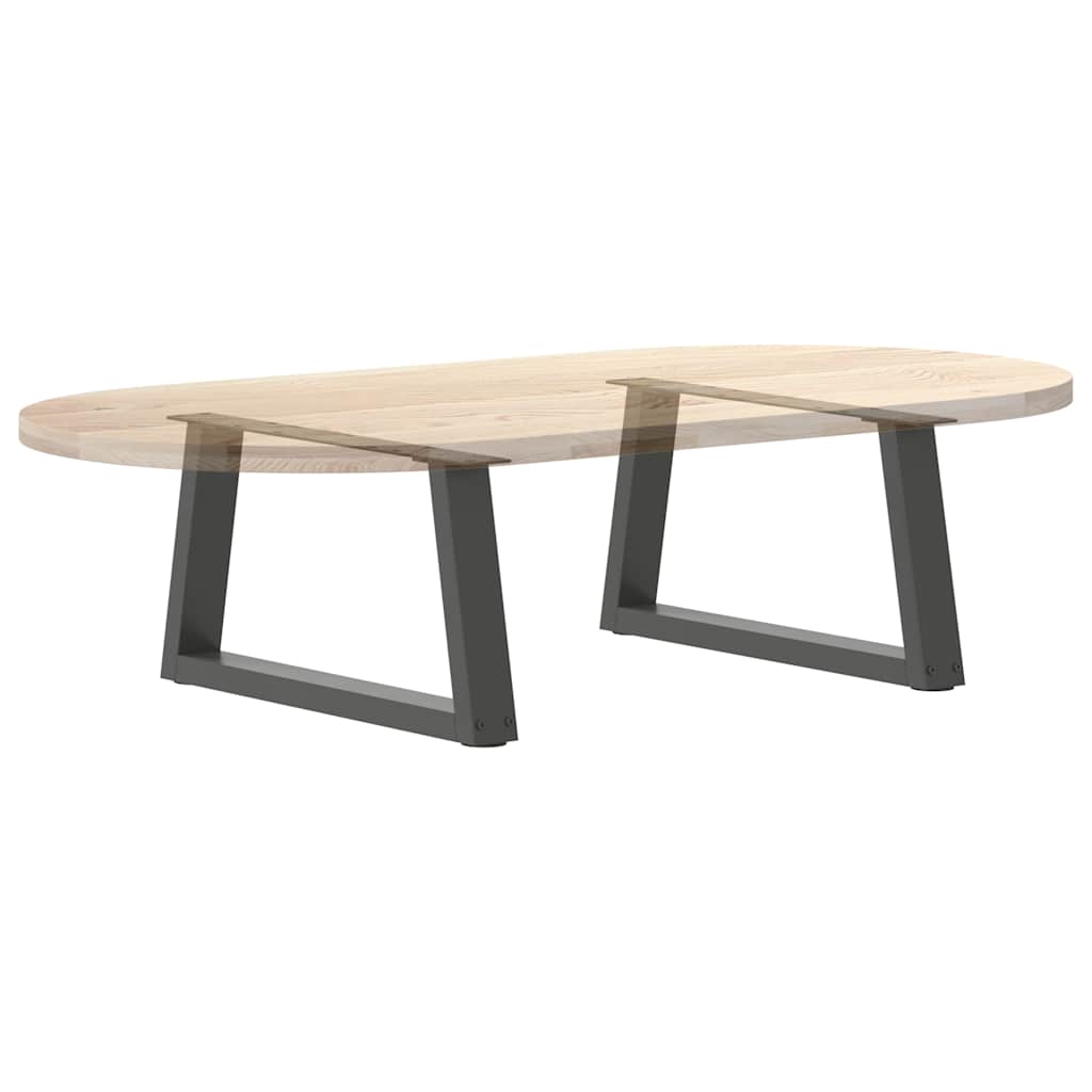 Pés para mesa de centro em V, 2 peças, antracite, 60x(30-31,3) cm, aço