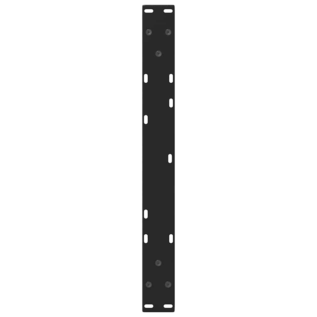 Pés para mesa de centro em V 2 peças preto 70x(42-43,3) cm aço