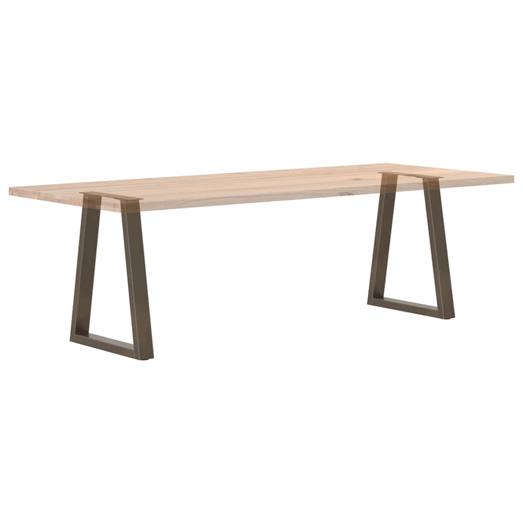 Pés para mesa de jantar em formato de V, 2 peças, aço natural, 50x(72-73,3) cm, aço