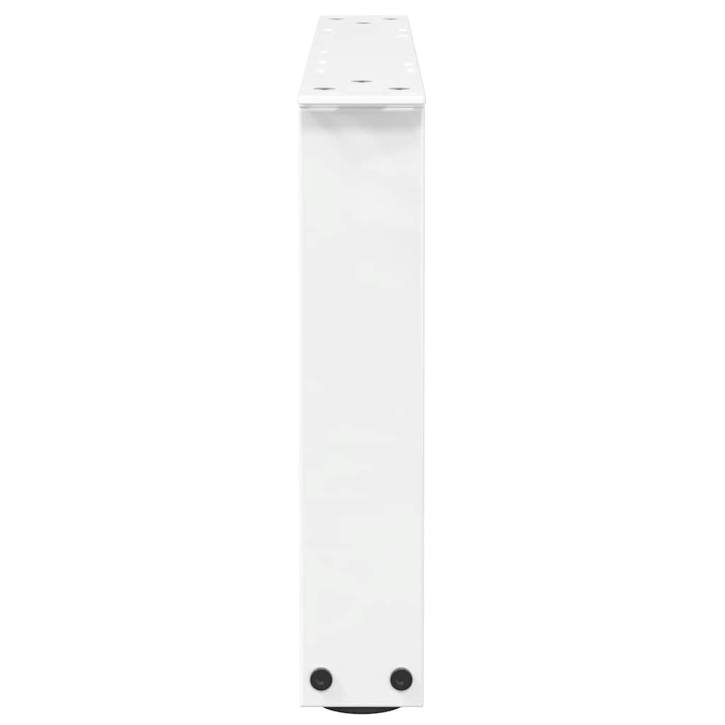 Pés para mesa de centro em V 2 peças Branco 50x(30-31,3) cm Aço