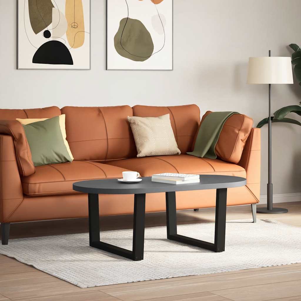 Pés para mesa de centro em V 2 peças preto 70x(42-43,3) cm aço