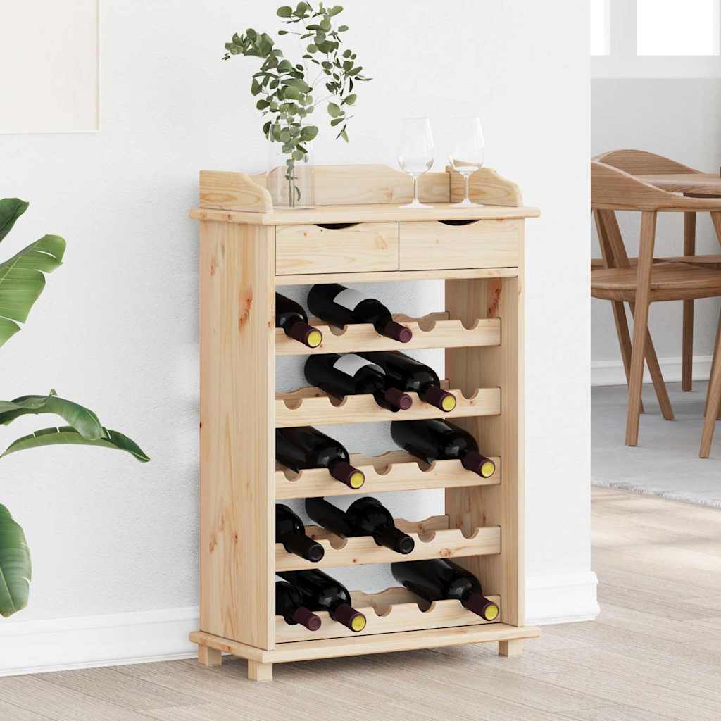 Escorredor de Vinho Castanho 90 x 60 x 30 cm