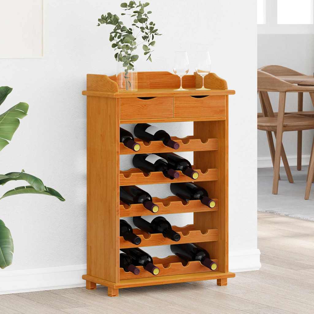 Escorredor de Vinho Castanho 90 x 60 x 30 cm