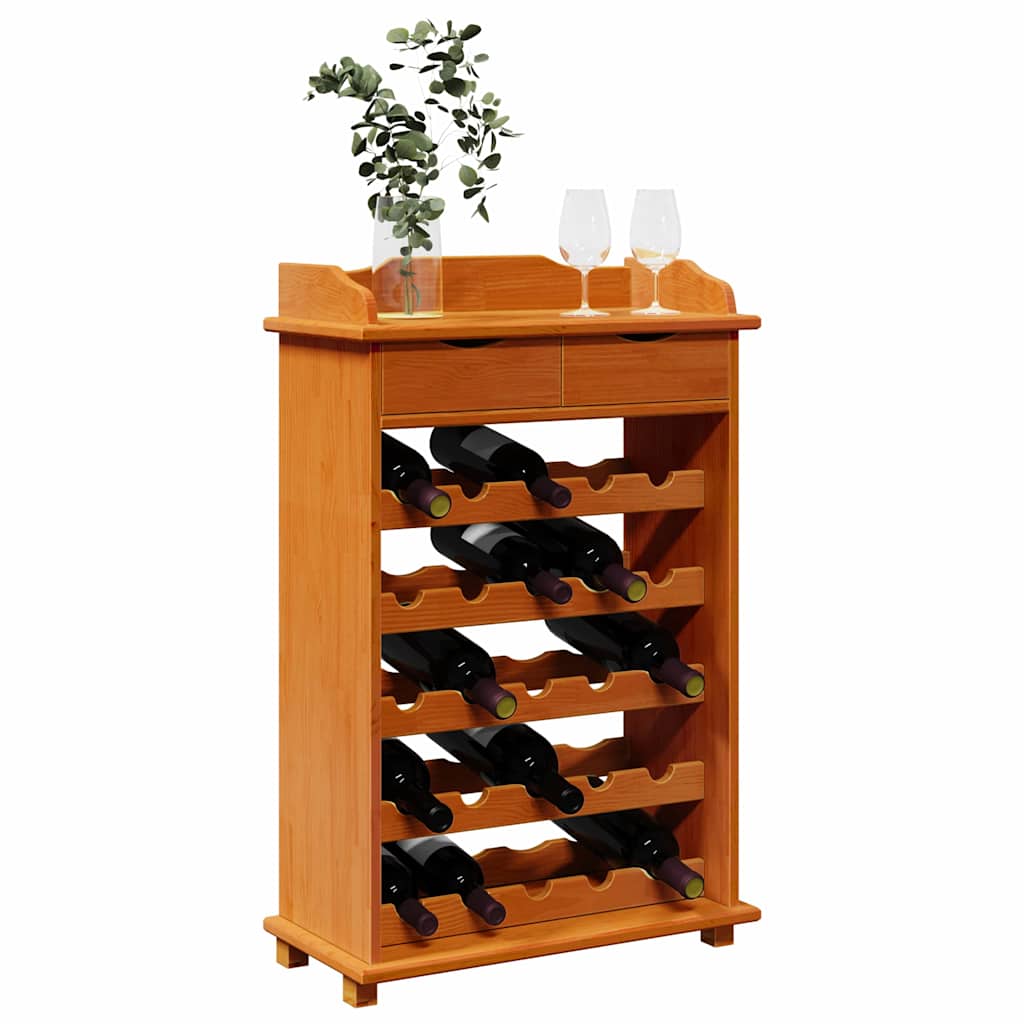 Escorredor de Vinho Castanho 90 x 60 x 30 cm