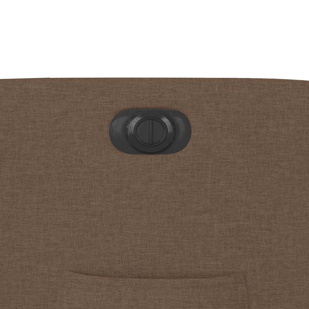 Poltrona elétrica reclinável tecido castanho