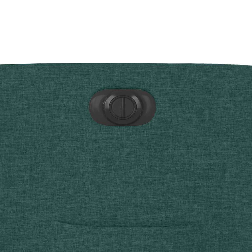 Poltrona elétrica reclinável tecido verde-escuro