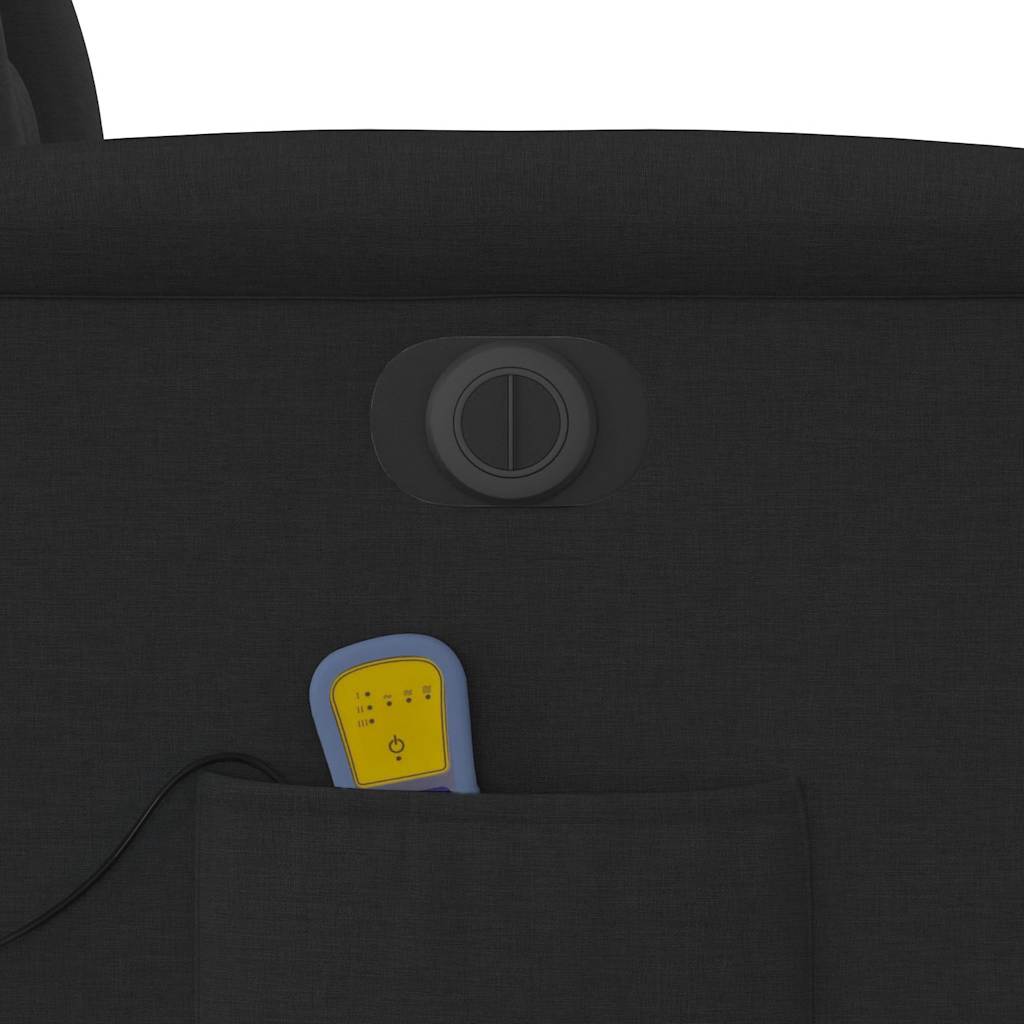 Poltrona reclinável de massagens elétrica tecido preto