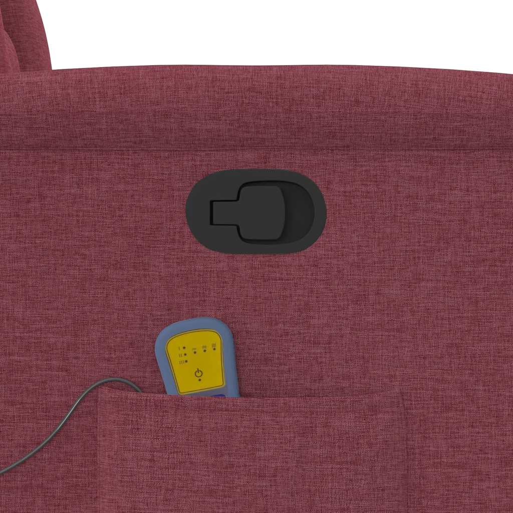 Poltrona de massagens reclin. elevatória tecido vermelho tinto