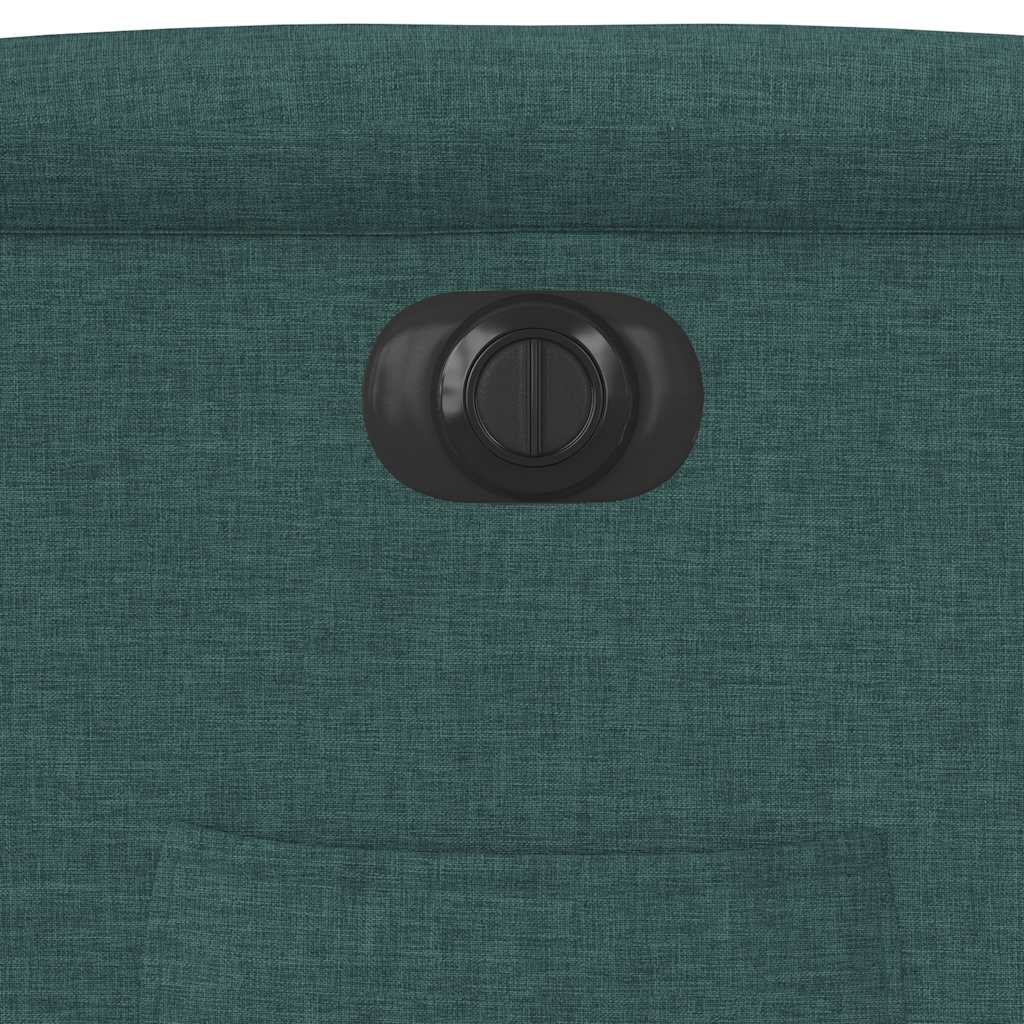 Poltrona elétrica reclinável tecido verde-escuro