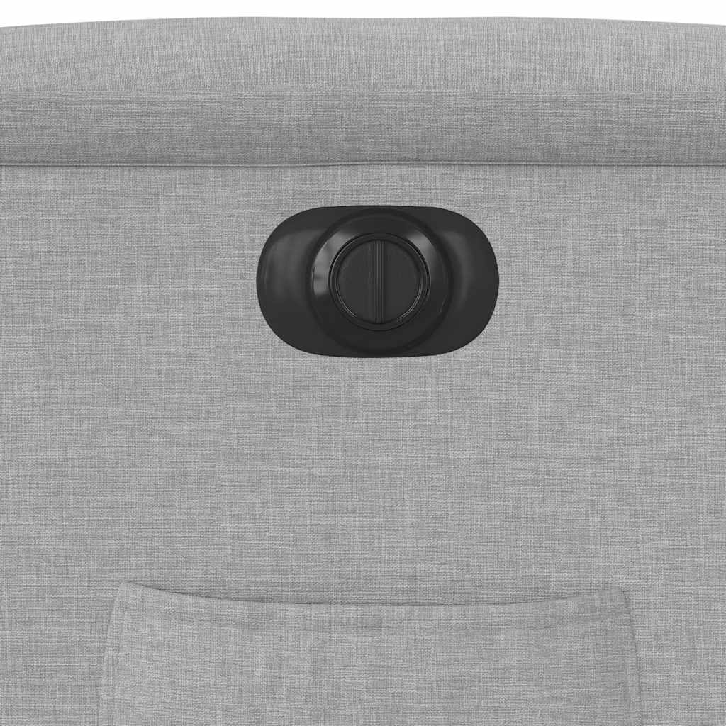 Poltrona reclinável elétrica tecido cinzento-nublado